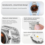 Cinturino per orologio in metallo di titanio con fibbia pieghevole a tre perline a sgancio rapido., For OPPO Watch X3