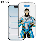 10 pezzi Pellicola in vetro temperato elettrolitico anti-impronta e antistatica Blue Gorilla per serigrafia HD, For iPhone 17e, For iPhone 17 Pro Max, For iPhone 17 Pro, For iPhone 17, For iPhone Air, For iPhone 16e, For iPhone 16 Pro Max              ...