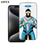 10 pezzi Pellicola in vetro temperato elettrolitico anti-impronta e antistatica Blue Gorilla per serigrafia HD, For iPhone 17e, For iPhone 17 Pro Max, For iPhone 17 Pro, For iPhone 17, For iPhone Air, For iPhone 16e, For iPhone 16 Pro Max              ...