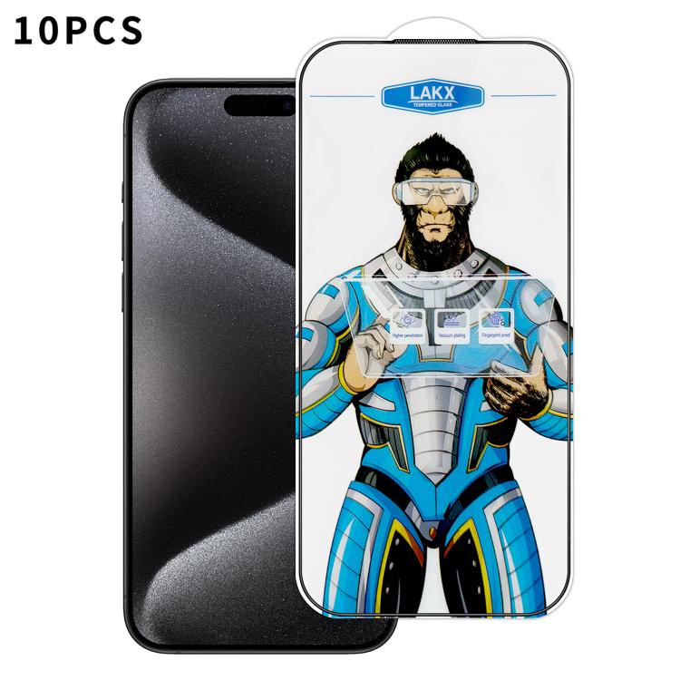 10 pezzi Pellicola in vetro temperato elettrolitico anti-impronta e antistatica Blue Gorilla per serigrafia HD, For iPhone 17e, For iPhone 17 Pro Max, For iPhone 17 Pro, For iPhone 17, For iPhone Air, For iPhone 16e, For iPhone 16 Pro Max              ...