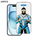 10 pezzi Pellicola in vetro temperato elettrolitico anti-impronta e antistatica Blue Gorilla per serigrafia HD, For iPhone 17e, For iPhone 17 Pro Max, For iPhone 17 Pro, For iPhone 17, For iPhone Air, For iPhone 16e, For iPhone 16 Pro Max              ...
