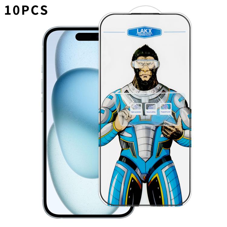 10 pezzi Pellicola in vetro temperato elettrolitico anti-impronta e antistatica Blue Gorilla per serigrafia HD, For iPhone 17e, For iPhone 17 Pro Max, For iPhone 17 Pro, For iPhone 17, For iPhone Air, For iPhone 16e, For iPhone 16 Pro Max              ...