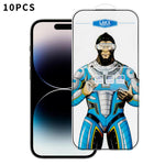 10 pezzi Pellicola in vetro temperato elettrolitico anti-impronta e antistatica Blue Gorilla per serigrafia HD, For iPhone 17e, For iPhone 17 Pro Max, For iPhone 17 Pro, For iPhone 17, For iPhone Air, For iPhone 16e, For iPhone 16 Pro Max              ...