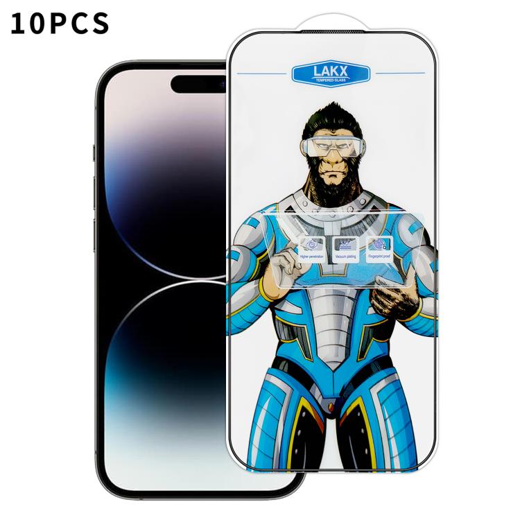10 pezzi Pellicola in vetro temperato elettrolitico anti-impronta e antistatica Blue Gorilla per serigrafia HD, For iPhone 17e, For iPhone 17 Pro Max, For iPhone 17 Pro, For iPhone 17, For iPhone Air, For iPhone 16e, For iPhone 16 Pro Max              ...