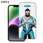 10 pezzi Pellicola in vetro temperato elettrolitico anti-impronta e antistatica Blue Gorilla per serigrafia HD, For iPhone 17e, For iPhone 17 Pro Max, For iPhone 17 Pro, For iPhone 17, For iPhone Air, For iPhone 16e, For iPhone 16 Pro Max              ...