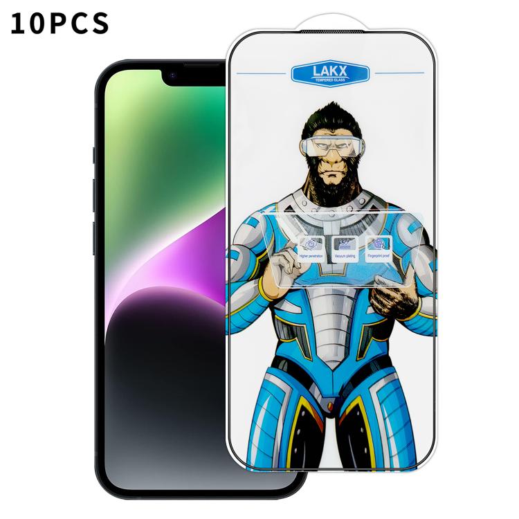 10 pezzi Pellicola in vetro temperato elettrolitico anti-impronta e antistatica Blue Gorilla per serigrafia HD, For iPhone 17e, For iPhone 17 Pro Max, For iPhone 17 Pro, For iPhone 17, For iPhone Air, For iPhone 16e, For iPhone 16 Pro Max              ...