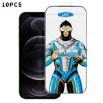 10 pezzi Pellicola in vetro temperato elettrolitico anti-impronta e antistatica Blue Gorilla per serigrafia HD, For iPhone 17e, For iPhone 17 Pro Max, For iPhone 17 Pro, For iPhone 17, For iPhone Air, For iPhone 16e, For iPhone 16 Pro Max              ...