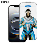 10 pezzi Pellicola in vetro temperato elettrolitico anti-impronta e antistatica Blue Gorilla per serigrafia HD, For iPhone 17e, For iPhone 17 Pro Max, For iPhone 17 Pro, For iPhone 17, For iPhone Air, For iPhone 16e, For iPhone 16 Pro Max              ...