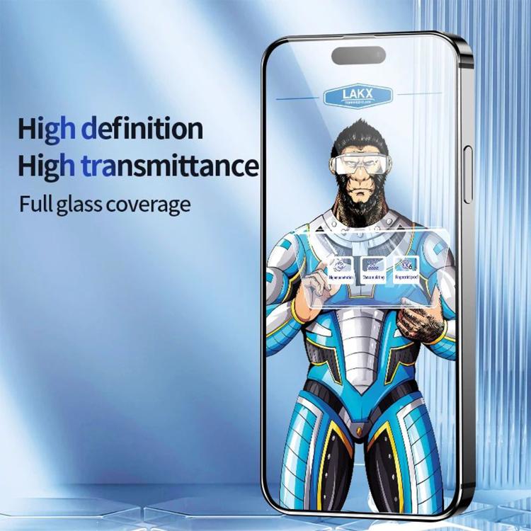 10 pezzi Pellicola in vetro temperato elettrolitico anti-impronta e antistatica Blue Gorilla per serigrafia HD, For iPhone 17e, For iPhone 17 Pro Max, For iPhone 17 Pro, For iPhone 17, For iPhone Air, For iPhone 16e, For iPhone 16 Pro Max              ...