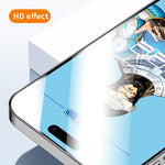 10 pezzi Pellicola in vetro temperato elettrolitico anti-impronta e antistatica Blue Gorilla per serigrafia HD, For iPhone 17e, For iPhone 17 Pro Max, For iPhone 17 Pro, For iPhone 17, For iPhone Air, For iPhone 16e, For iPhone 16 Pro Max              ...