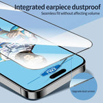 10 pezzi Pellicola in vetro temperato elettrolitico anti-impronta e antistatica Blue Gorilla per serigrafia HD, For iPhone 17e, For iPhone 17 Pro Max, For iPhone 17 Pro, For iPhone 17, For iPhone Air, For iPhone 16e, For iPhone 16 Pro Max              ...