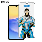 10 pezzi Pellicola in vetro temperato elettrolitico anti-impronta e antistatica Blue Gorilla per serigrafia HD, For Samsung Galaxy A35 5G, For Samsung Galaxy S24 Ultra 5G, For Samsung Galaxy S24+ 5G, For Samsung Galaxy S24 5G, For Samsung Galaxy A15   ...