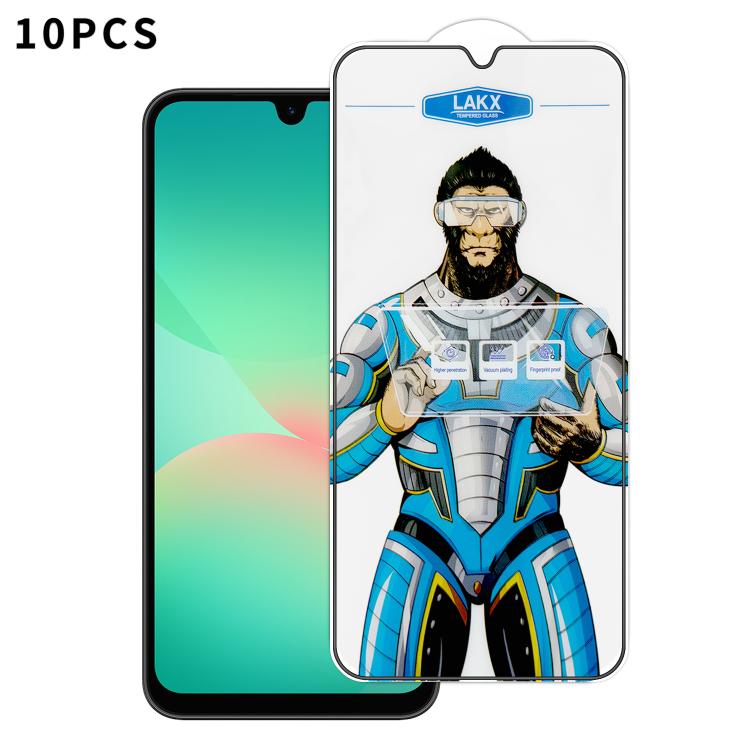10 pezzi Pellicola in vetro temperato elettrolitico anti-impronta e antistatica Blue Gorilla per serigrafia HD, For Samsung Galaxy S26+ 5G, For Samsung Galaxy S26 Ultra 5G, For Samsung Galaxy S26 5G, For Samsung Galaxy A57 5G, For Samsung Galaxy A37 5G...