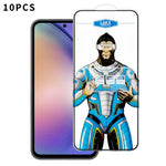 10 pezzi Pellicola in vetro temperato elettrolitico anti-impronta e antistatica Blue Gorilla per serigrafia HD, For Samsung Galaxy A35 5G, For Samsung Galaxy S24 Ultra 5G, For Samsung Galaxy S24+ 5G, For Samsung Galaxy S24 5G, For Samsung Galaxy A15   ...