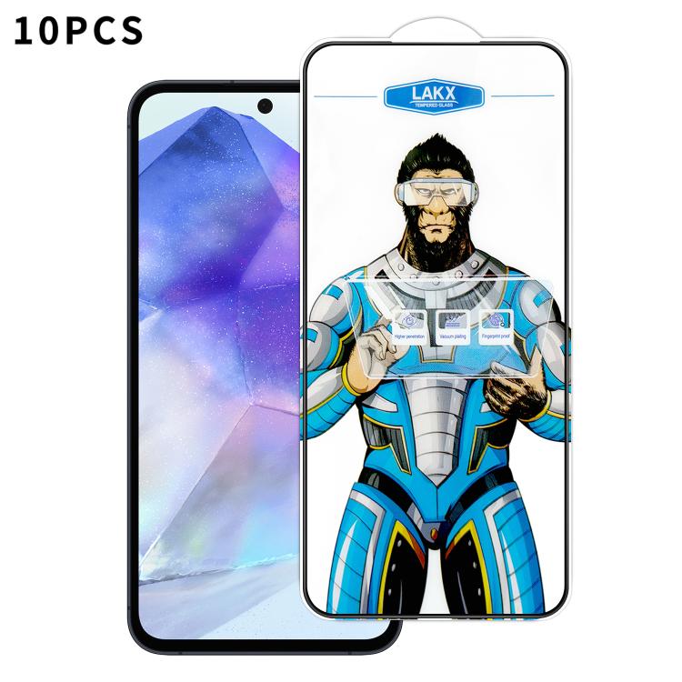 10 pezzi Pellicola in vetro temperato elettrolitico anti-impronta e antistatica Blue Gorilla per serigrafia HD, For Samsung Galaxy S26+ 5G, For Samsung Galaxy S26 Ultra 5G, For Samsung Galaxy S26 5G, For Samsung Galaxy A57 5G, For Samsung Galaxy A37 5G...
