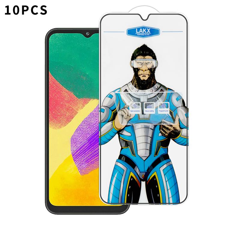 10 pezzi Pellicola in vetro temperato elettrolitico anti-impronta e antistatica Blue Gorilla per serigrafia HD, For Samsung Galaxy A35 5G, For Samsung Galaxy S24 Ultra 5G, For Samsung Galaxy S24+ 5G, For Samsung Galaxy S24 5G, For Samsung Galaxy A15   ...