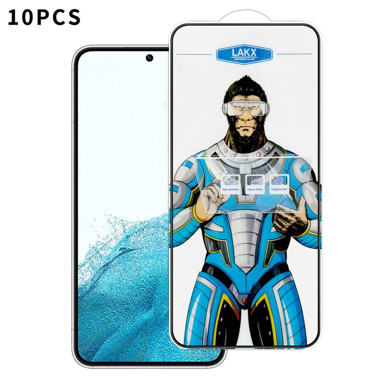 10 pezzi Pellicola in vetro temperato elettrolitico anti-impronta e antistatica Blue Gorilla per serigrafia HD, For Samsung Galaxy A35 5G, For Samsung Galaxy S24 Ultra 5G, For Samsung Galaxy S24+ 5G, For Samsung Galaxy S24 5G, For Samsung Galaxy A15   ...