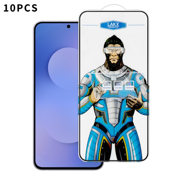 10 pezzi Pellicola in vetro temperato elettrolitico anti-impronta e antistatica Blue Gorilla per serigrafia HD, For Samsung Galaxy S26+ 5G, For Samsung Galaxy S26 Ultra 5G, For Samsung Galaxy S26 5G, For Samsung Galaxy A57 5G, For Samsung Galaxy A37 5G...