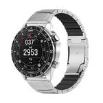 Cinturino per orologio in lega di titanio e silicone con fibbia a tartaruga e perlina singola, For Garmin 26mm, For Garmin 22mm