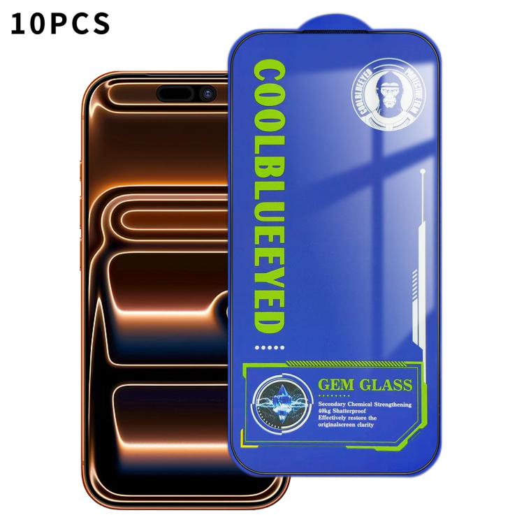 10 pezzi CoolBlueEyed Pellicola protettiva antipolvere a rete antistatica in vetro temperato HD, For iPhone 17 Pro Max, For iPhone 17 Pro, For iPhone 17, For iPhone Air, For iPhone 16 Pro Max, For iPhone 16 Pro, For iPhone 16 Plus, For iPhone 16       ...