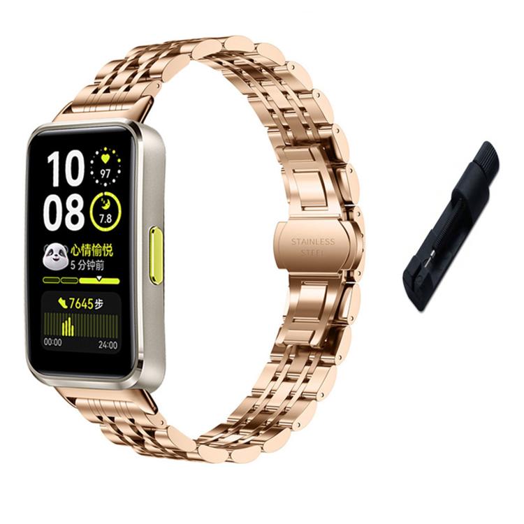 Cinturino per orologio in acciaio inossidabile con chiusura a farfalla a sette perline e strumento di rimozione., For Huawei Watch Band 11 / Band 11 Pro