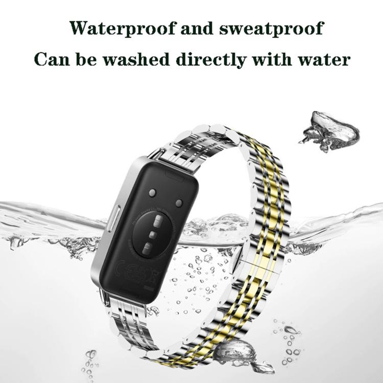 Cinturino per orologio in acciaio inossidabile con chiusura a farfalla a sette perline e strumento di rimozione., For Huawei Watch Band 11 / Band 11 Pro