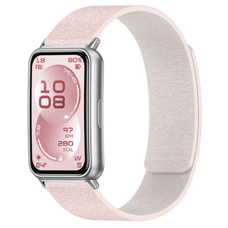 Cinturino per orologio magnetico in silicone con effetto legno nuvola, For Huawei Band 11 / Band 11 Pro