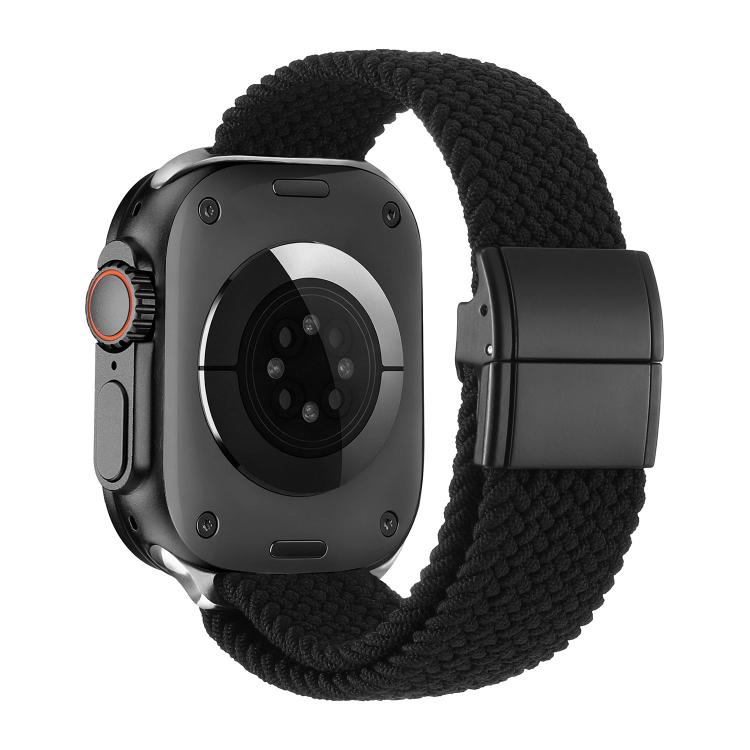 Cinturino per orologio in nylon intrecciato con fibbia in metallo e chiusura magnetica., For Apple Watch 49mm / 46mm / 45mm / 44mm, For Apple Watch 42mm / 41mm / 40mm / 38mm