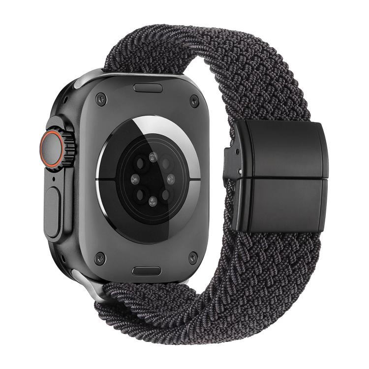 Cinturino per orologio in nylon intrecciato con fibbia in metallo e chiusura magnetica., For Apple Watch 49mm / 46mm / 45mm / 44mm, For Apple Watch 42mm / 41mm / 40mm / 38mm