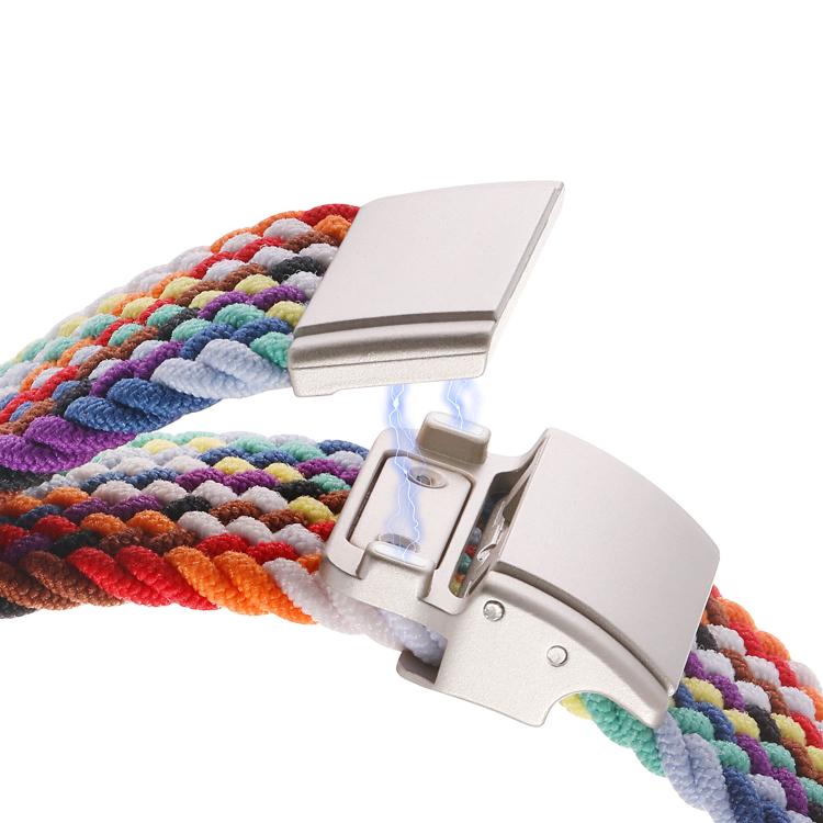 Cinturino per orologio in nylon intrecciato con fibbia in metallo e chiusura magnetica., For Apple Watch 49mm / 46mm / 45mm / 44mm, For Apple Watch 42mm / 41mm / 40mm / 38mm
