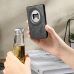 Apribottiglie Suteni S5, porta carte magnetico con fessura per carte