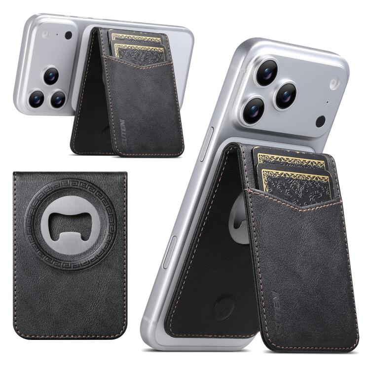 Apribottiglie Suteni S5, porta carte magnetico con fessura per carte