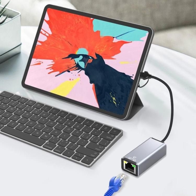 HC-72S USB-C / USB-A to RJ45 Ethernet Adapter 100Mbps Network Converter, HC-72S