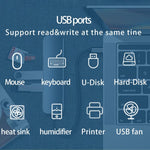 HC-13FL Multi-port Docking Station Type-C / USB-A to USB 3.0 / 2.0, SD TF Card Reader, HC-13FL