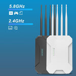 Access point wireless per esterni WiFi 6 HW1800S, router Gigabit dual band impermeabile da 1800 Mbps., US Plug, EU Plug, UK Plug, AU Plug