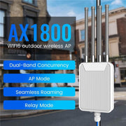 Modem dual band HW1800M 2.4/5.8G per esterni, impermeabile, router wireless WiFi 6 AX1800., US Plug, EU Plug, UK Plug, AU Plug