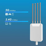 HW3000M AX3000 Outdoor Wireless AP WiFi 6 Dual Band WiFi Router 3000Mbps High Power Modem, US Plug, EU Plug, UK Plug, AU Plug