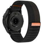 Cinturino per orologio in nylon con texture ondulata e chiusura a strappo a sgancio rapido., For Garmin 26mm, For Garmin 22mm