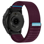 Cinturino per orologio in nylon con texture ondulata e chiusura a strappo a sgancio rapido., For Garmin 26mm, For Garmin 22mm