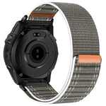 Cinturino per orologio in nylon con texture ondulata e chiusura a strappo a sgancio rapido., For Garmin 26mm, For Garmin 22mm