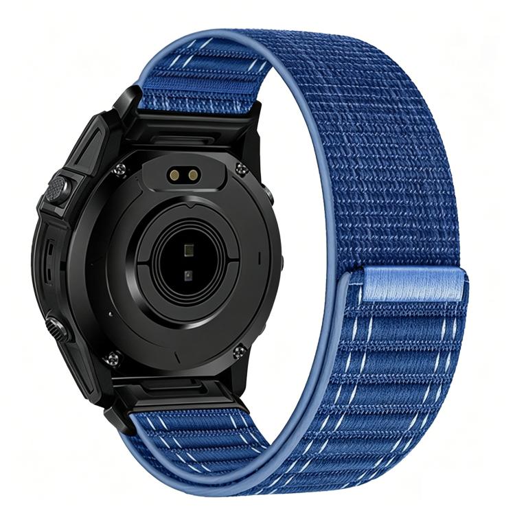 Cinturino per orologio in nylon con texture ondulata e chiusura a strappo a sgancio rapido., For Garmin 26mm, For Garmin 22mm