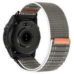 Cinturino per orologio in nylon con texture ondulata e chiusura a strappo a sgancio rapido., For Garmin 26mm, For Garmin 22mm