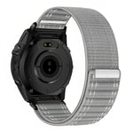 Cinturino per orologio in nylon con texture ondulata e chiusura a strappo a sgancio rapido., For Garmin 26mm, For Garmin 22mm