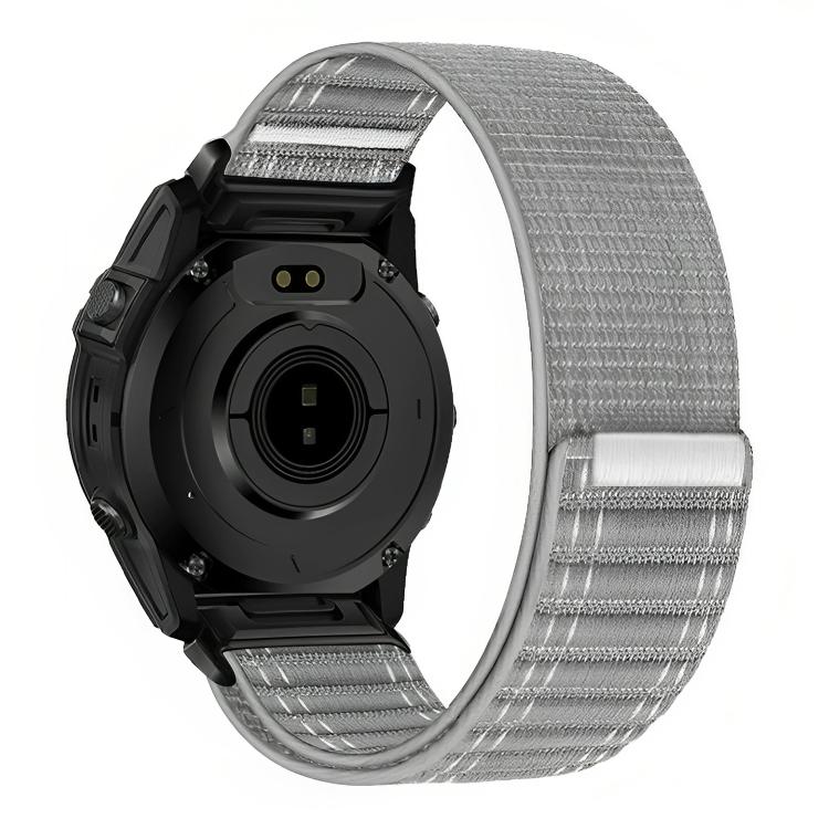 Cinturino per orologio in nylon con texture ondulata e chiusura a strappo a sgancio rapido., For Garmin 26mm, For Garmin 22mm