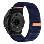 Cinturino per orologio in nylon con texture ondulata e chiusura a strappo a sgancio rapido., For Garmin 26mm, For Garmin 22mm