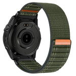 Cinturino per orologio in nylon con texture ondulata e chiusura a strappo a sgancio rapido., For Garmin 20mm
