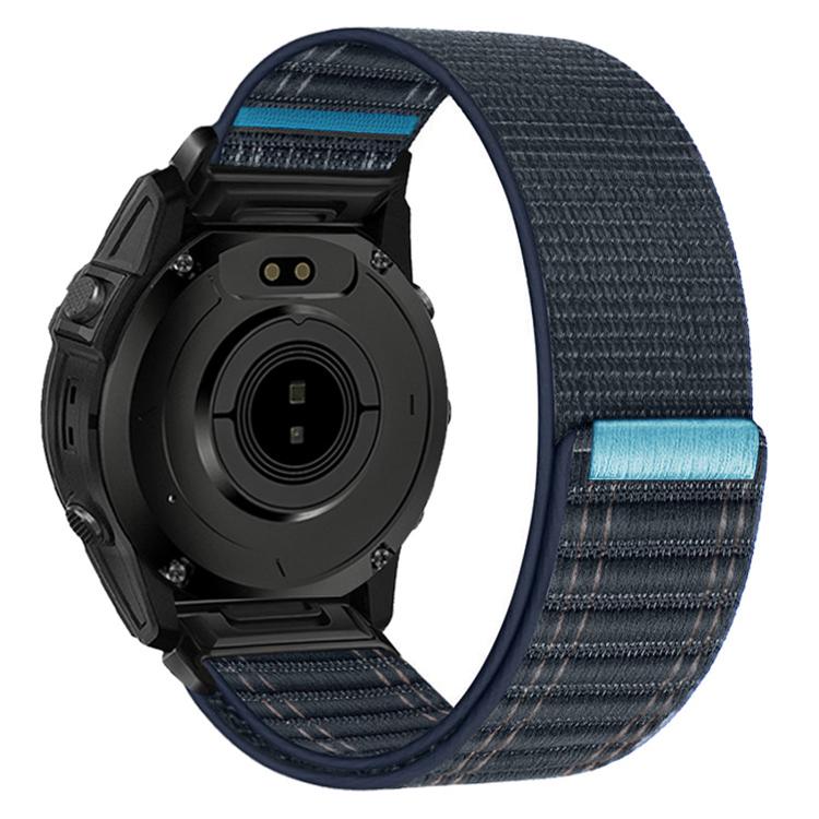 Cinturino per orologio in nylon con texture ondulata e chiusura a strappo a sgancio rapido., For Garmin 20mm