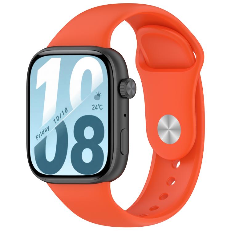 Cinturino per orologio in silicone tinta unita con fibbia a rovescio., For Honor Watch X5i