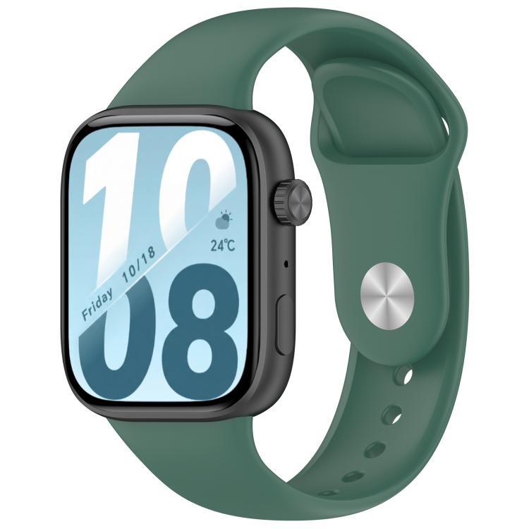 Cinturino per orologio in silicone tinta unita con fibbia a rovescio., For Honor Watch X5i