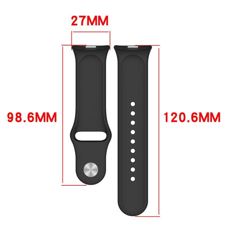 Cinturino per orologio in silicone tinta unita con fibbia a rovescio., For Honor Watch X5i
